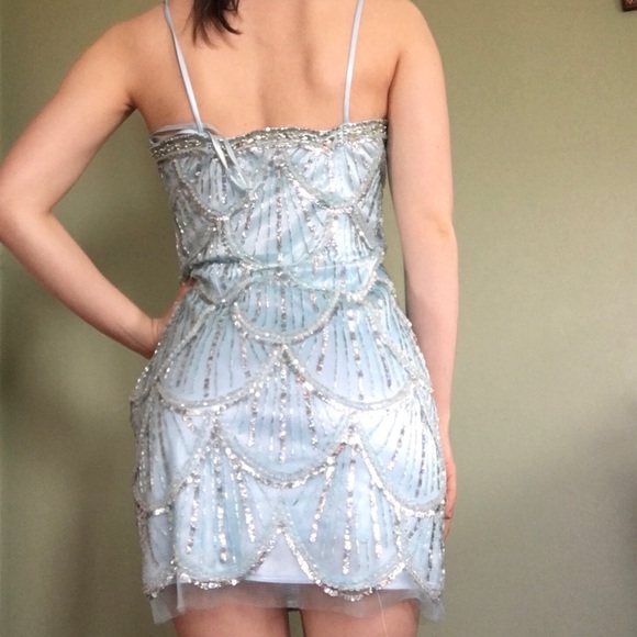 Dave & Johnny Cocktail Sequin Mini Dress - Picture 5 of 6